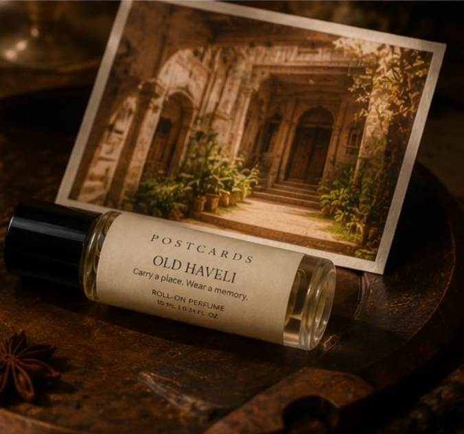 Old Haveli roll-on perfume by Postcards Perfumes